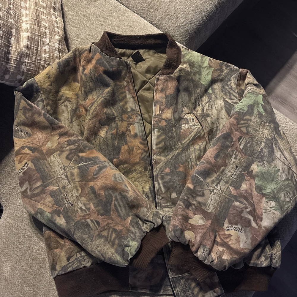 Woodland Camo Bomber Jacket